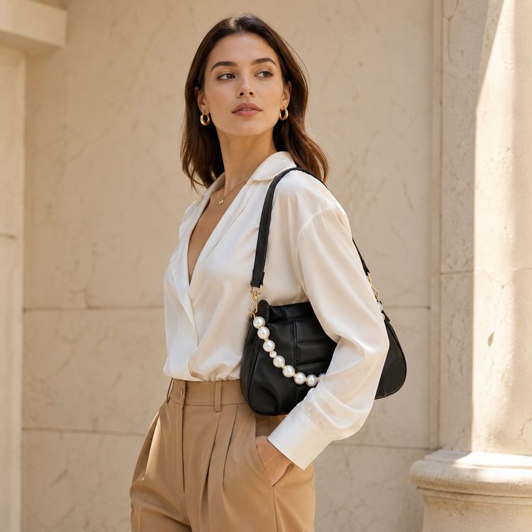Mira Pearl Bag – İnci Detaylı Kadın Omuz Çantası